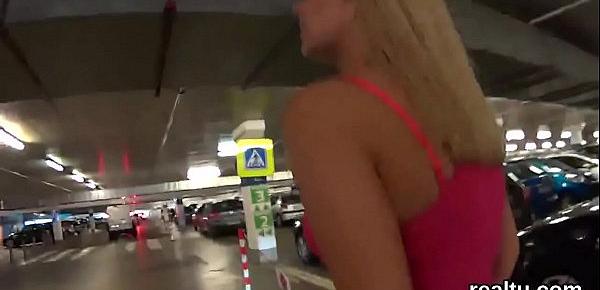  Enchanting czech teenie was seduced in the shopping centre and banged in pov